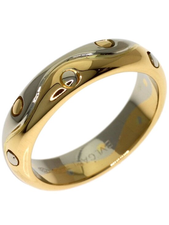 Bvlgari Pre-Owned 2010s Onda Ring | Gold | FARFETCH Bvlgari Ondaring Ring 18k Yellow Gold 18k White